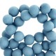 Acrylic beads 4mm round Matt Glacier blue